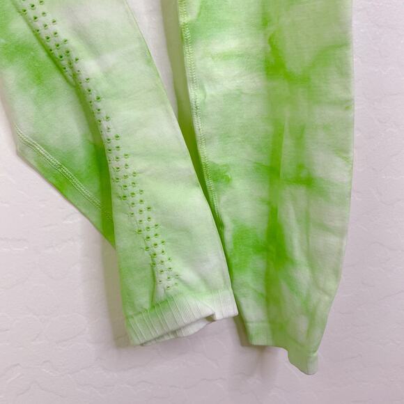 Free People Movement Good Karma Tie Dye Leggings Electric Pistachio Green XS S - Picture 8 of 12